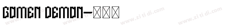 Gomen Demon字体转换